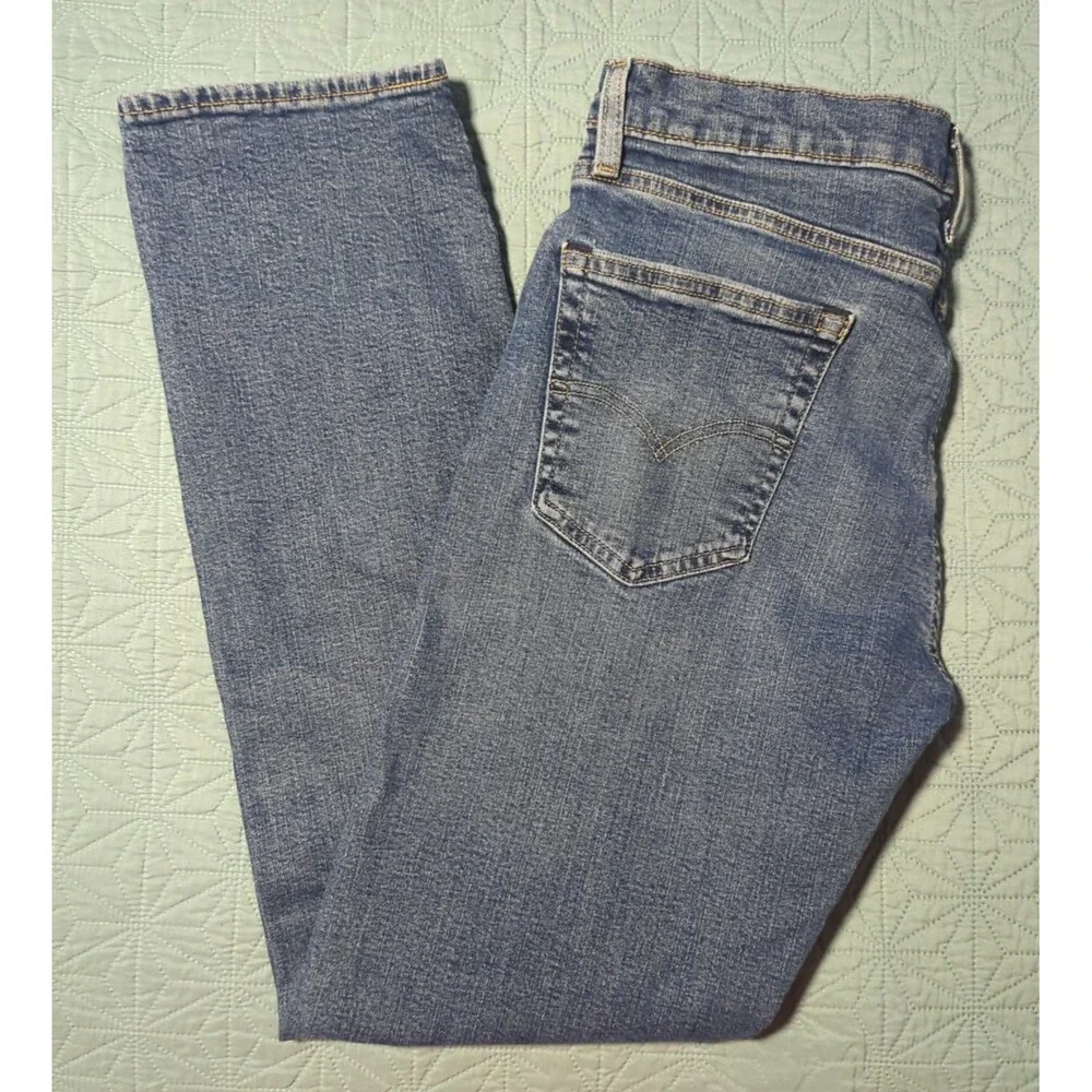 Levi's Premium 502 Big E Regular Taper Fit Jeans Mens 33x34 Stonewashed Zip Fly